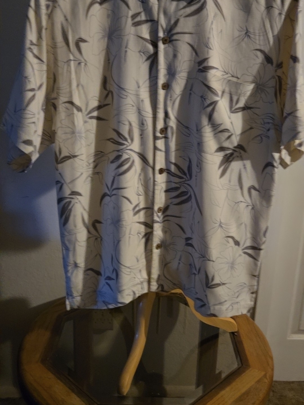 Joseph & Feiss Cream Button-Up Floral Shirt Jacket